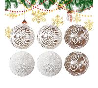 Boules De Noël - Ensemble Décoratif,Décorations De Noël Incassables Boules pour Sapin,pour Fenêtre, Mur, Maison, Café, Hôtel, Centre Commercial, Restaurant