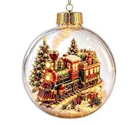 Boules de Noël et boules de Noël lumineuses transparentes