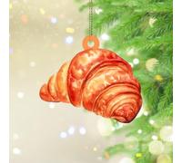 Boules de Noël faites maison en forme de pain cuit au four - Beurre, biscuit, nourriture au chocolat, décoration d'arbre de Noël, souvenir, petit déjeuner, cuisine, pain grillé, boule de Noël en