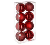 Boules de Noël - Feeric lights & christmas - Colorama de Noël - Lot de 8 - Plastique recyclé - D7cm