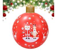 Boules de Noël géantes 61 x 47 cm amusantes | Boules de Noël gonflables géantes pour extérieur, cour, jardin, chemin, paysage, porte d'entrée, terrasse, parc