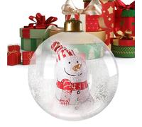 Boules de Noël géantes de 60 cm avec lumières - Boules de décoration gonflables pour Noël, Jardin, pelouse, terrasse, Chemin, Porte, Balcon, intérieur, Salon, Vacances d'hiver