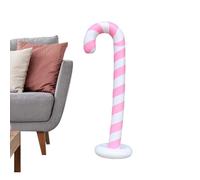 Boules de Noël géantes - Décorations de vacances gonflables de 140 cm, bâtons de bonbons surdimensionnés, affichage amusant pour l'intérieur et l'extérieur, séance photo pour défilé de cadeaux de fête