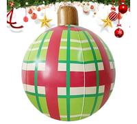 Boules de Noël Géantes | Ornements Soufflés pour Extérieur - Boules Décoratives Fêtes PVC pour Présentation | Jardin Porche Fêtes