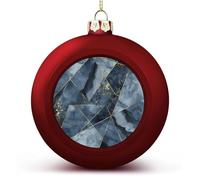 Boules de Noël géométriques abstraites incassables à suspendre avec ficelle pour sapin de Noël, maison, mariage, vacances, fête