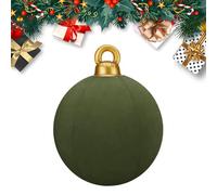 Boules de Noël gonflables - 60 cm - Boules de Noël floquées géantes - Pour fête dansante, mariage, cour, intérieur, jardin, pelouse, extérieur, terrasse