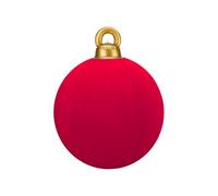 Boules de Noël gonflables - 60 cm globes en PVC pour les fêtes - de Noël géants floués - pour maison, lieu de travail, fête de bal, mariage, cour intérieure, jardin pelouse extérieur