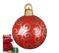 Boules de Noël gonflables, 61 cm, décoration saisonnière, décorations de Porche de Noël - pour -Toit, Branches d'arbre, pelouse, Jardin, entrée, Sol, étude, propriétaires, Magasin de détail