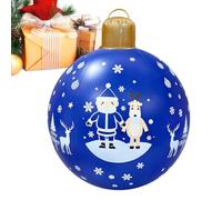 Boules de Noël gonflables 61 x 46 cm amusantes réutilisables | Grandes décorations de Noël gonflables pour cour, pelouse, chemin, paysage, porte d'entrée, parc, fête, vacances, festival