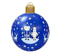 Boules de Noël gonflables - 61 x 46 cm - Décoration extérieure saisonnière | Boules de Noël gonflables géantes pour cour, pelouse, chemin, paysage, porte d'entrée, parc, fête, vacances, festival