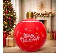 Boules De Noël Gonflables - Boule De Décoration Gonflable Géante en Forme De Flocon De Neige, Ornement De Vacances Gonflable pour Jardin, Cour, Pelouse, Patio, Porche, Maison, Magasin, École Et Fête