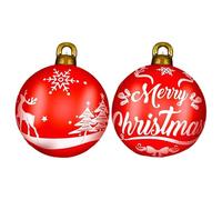 Boules de Noël gonflables | Boule Gonflable de Noël | Décorations de Ballon Gonflable géant de 60 cm | Décorations extérieures gonflables de Noël pour pelouse de Jardin de Cour