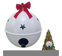 Boules de Noël gonflables | Cloche de Noël avec nœud | Boules de Noël gonflables géantes Décoration extérieure, pour jardin, terrasse, pelouse, paysage, fête scolaire