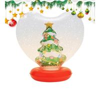 Boules de Noël gonflables | Décoration de Noël lumineuse en forme de cœur | Figurine intérieure Holiday Boule à souffler avec télécommande - Pour l'extérieur, jardin, piscine, terrasse, chemin de
