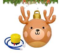 Boules De Noël Gonflables,Décorations De Noël Élan Géant Imperméable - Boules Gonflables Ornements Suspendables - pour Fête Festival Jardin Arbre Pelouse Patio Arrière-Cour