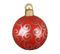 Boules de Noël gonflables d'extérieur - 60 cm - Décoration de Noël à suspendre - Pour branches d'arbre de jardin, entrée, sol, salon, chambre à coucher, planificateur d'événements