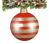 Boules de Noël gonflables d'extérieur - 61 cm - Décoration de fête saisonnière - Décoration de Noël à suspendre - Pour branches d'arbre de jardin, entrée, sol, salon, chambre à coucher, planificateur