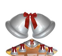 Boules de Noël gonflables d'extérieur - Cloches de Noël en PVC - Décoration de Noël en 2 parties - Pour l'extérieur, le salon, la terrasse, le jardin - Fête d'hiver