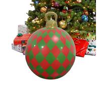 Boules de Noël Gonflables Extérieur | 24 Pouces Géant Suspendable Décoratif,Ornement Pendaison Festif - pour Propriétaires Décorateurs Magasins Événements Plafonds Balustrades Branches Sol Séjour