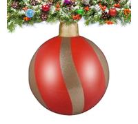 Boules de Noël gonflables extérieures | Décoration de Noël de 61 cm | Décoration de Noël décorative | pour Garde-Corps -Toit Branches d'arbre Gazon Jardin Entrée Sol Salon Chambre Studio Porche