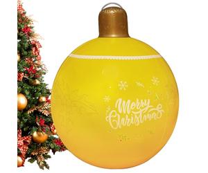 Boules De Noël Gonflables - Grands Ornements De Ballons, Décorations De Vacances Extérieures Réutilisables | Présentoir De Noël Décoratif Pour Entrée De Jardin, Cour De Maison Festive, Décoration Colo