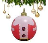 Boules De Noël Gonflables Ornements,60 cm Pendeloques Géantes pour Fêtes | Décorations de Noël Suspendues | pour Combles Branches Pelouse Intérieur Maison Décorateurs Magasins