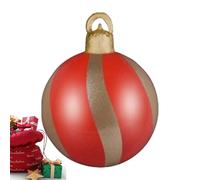 Boules de Noël gonflables pour l'extérieur, 61 cm, décoration de Noël, à Suspendre, pour -Toit, Branches d'arbre, pelouse, Jardin, entrée, Bureau, Magasin de détail