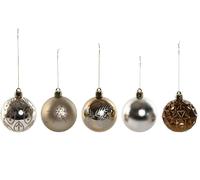 Boules de Noël Home ESPRIT Bronze Polyéthylène 16 x 16 x 26 cm (25 pièces)