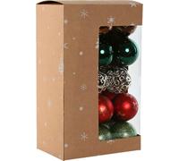 Boules de Noël Home ESPRIT Coloré PVC 18 x 12 x 30 cm (30 pièces)