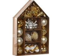 Boules de Noël Home ESPRIT Golden PVC 24 x 6 x 35 cm - Marque : Home ESPRIT - EAN : 8424002141271