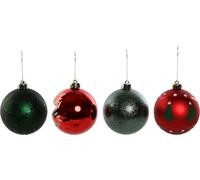 Boules de Noël Home ESPRIT rouge or polyéthylène 32,5 x 8 x 32,5 cm (16 pièces) - Marque : Home ESPRIT - EAN : 8424002141394