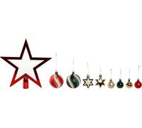 Boules de Noël Home ESPRIT Rouge Vert Polyéthylène 21 x 6,5 x 27 cm (53 pièces) - Marque : Home ESPRIT - EAN : 8424002141325