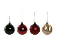 Boules de Noël Home ESPRIT Rouge Vert Polyéthylène 28 x 12 x 42 cm (34 Pièces)