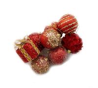 Boules de Noël Incassables 8cm Lot de 6 Décoration Sapin(10#)