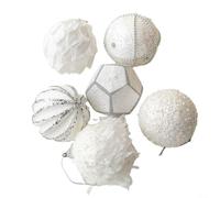 Boules de Noël Incassables 8cm Lot de 6 Décoration Sapin(7#)