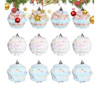 Boules de Noël incassables pour décoration d'arbre de Noël | Couleurs pastel douces et matériau conçu pour durer - Conçu pour les décorations d'intérieur festives