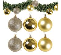 Boules De Noël, Lot De 6 Boules De Noël d'arbre en Mousse Incassables avec Ficelle, pour Sapin, Fêtes, Bals, Fêtes, Mariages, Jardins, Intérieurs, Portes D'entrée, Jardins