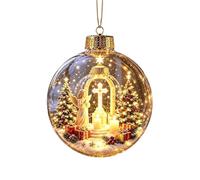 Boules de Noël - Lumière chaude - Histoire d'hiver - Décoration saisonnière | Décoration de sapin de Noël pour les fêtes, la maison, le salon, le dortoir d'étudiant, l'appartement, le couloir
