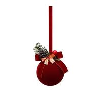 Boules de Noël | Ornement Suspendu pour Noël - Décoration Rouge Arc Anti-rupture pour Vitrine Fête Boutique Maison Atmosphère Vacances