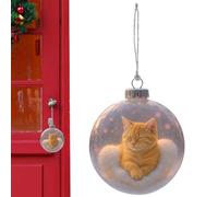Boules De Noël Ornements,Boule Chat 3D Décorations Saisonnières | Décorations De Sapin De Noël | pour Décorateurs D'Intérieur Planificateurs De Fête Porte Bureau Manteau Mur Jardin Salon