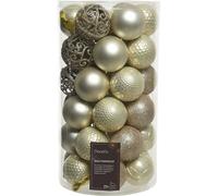 Boules de Noël Ornements plastique 6cm 37pcs - Perle