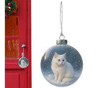 Boules de Noël - Planificateurs 3D en forme de chat | Décorations de vacances festives pour arbre de maison, cheminée, jardin, salon, bureau, arrière-cour | Décoration saisonnière parfaite pour Noël
