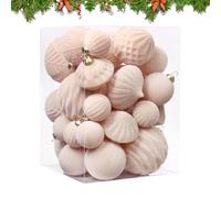 Boules de Noël pour sapin de Noël - Décorations de fête résistantes à la rupture | Boules résistantes à la casse pour décorations de sapin de Noël | Vacances hiver intérieur et extérieur salon