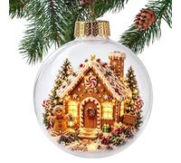Boules de Noël pour Sapin Décoration Saisonnière LED Avec Père Noël Et Élan | Décorations De Sapin Boules Et Ornements Pour Maison Salon Ferme Manteau Cheminée Bibliothèque Jardin Cour Porche