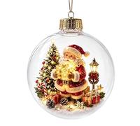 Boules de Noël pour Sapin Lumineuses Drôles Transparentes Fonctionnant à | Décorations De Sapin Boules Et Ornements Maison ferme bureau école bibliothèque jardin cour porche