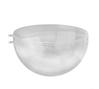 Boules de Noël réutilisables en plastique transparent pour loisirs créatifs et idées de décoration personnalisables (20 cm)