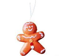 Boules de Noël saisonnières en mousse à suspendre avec bonbons, crème glacée, gâteau, beignet et flocon de neige (bonhomme biscuit épicé)