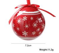 Boules de Noël scintillantes - Décorations en plastique compatibles avec sapin de Noël, maisonnette, décoration de fêtes de fin d'année, mar