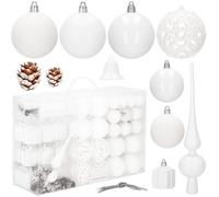 Springos - Lot de 100 boules de sapin de Noël - Avec pointe et différentes formes en cônes véritables