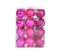 Boules De Noël Suspendues, 24 Pièces/Boîte, Pour Fête À La Maison, Pendentif, Ornement D'Arbre De Noël, Or, Rose, Rouge, Cadeau De Nouvel An